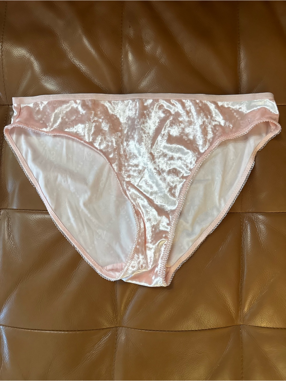 Victoria's Secret Crushed Velvet Panty in Soft Pink